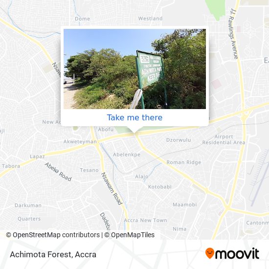 Achimota Forest map