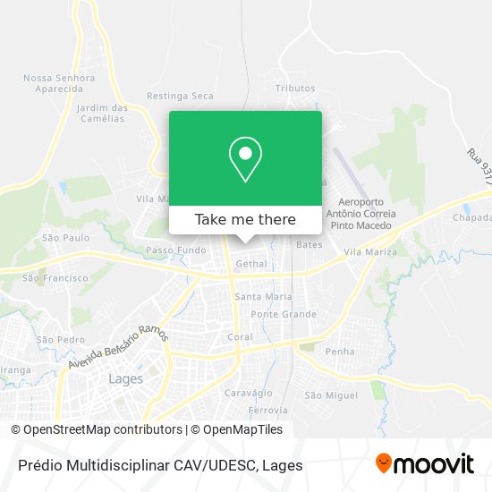 Prédio Multidisciplinar CAV / UDESC map