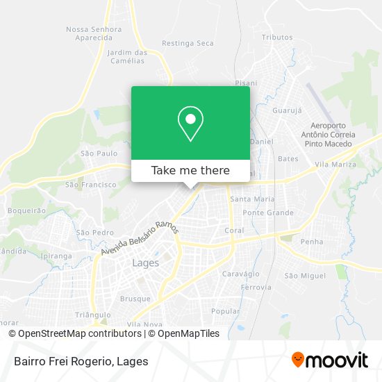 Bairro Frei Rogerio map