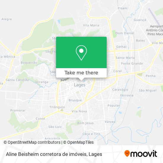 Aline Beisheim corretora de imóveis map