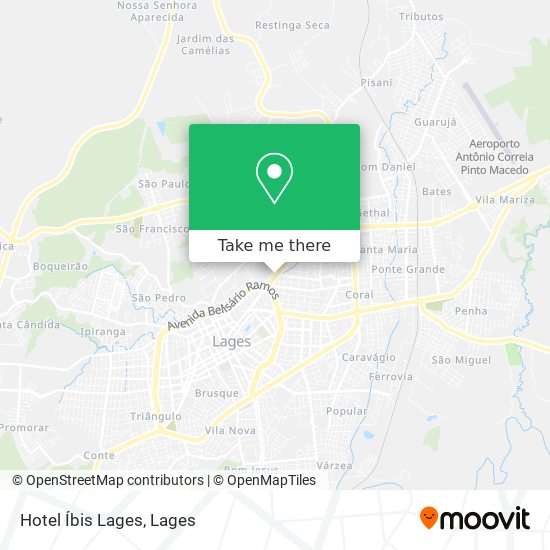 Hotel Íbis Lages map