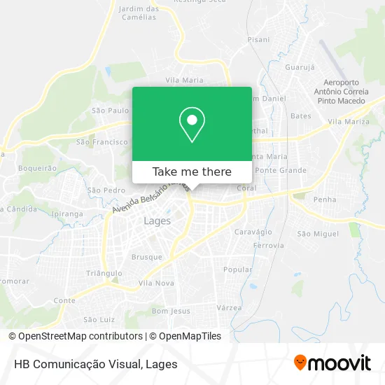 HB Comunicação Visual map