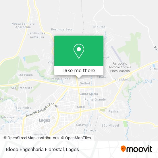 Bloco Engenharia Florestal map