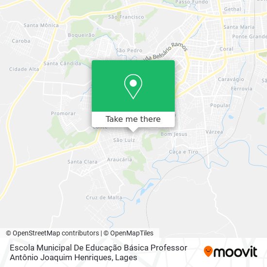 Escola Municipal De Educação Básica Professor Antônio Joaquim Henriques map