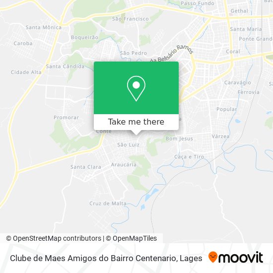 Clube de Maes Amigos do Bairro Centenario map