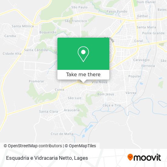 Esquadria e Vidracaria Netto map