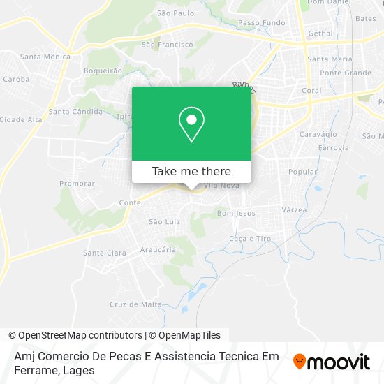 Amj Comercio De Pecas E Assistencia Tecnica Em Ferrame map