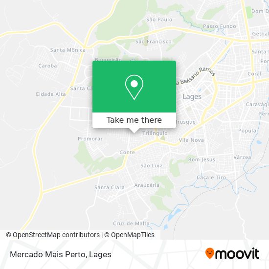 Mercado Mais Perto map