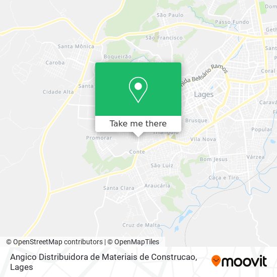 Angico Distribuidora de Materiais de Construcao map
