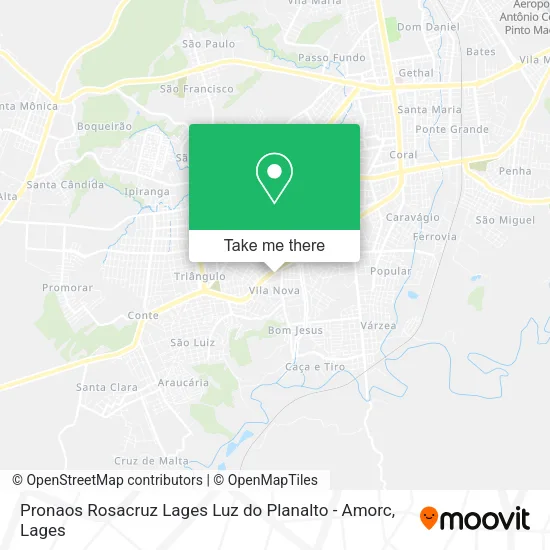 Pronaos Rosacruz Lages Luz do Planalto - Amorc map