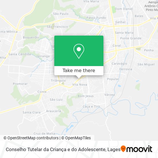 Conselho Tutelar da Criança e do Adolescente map