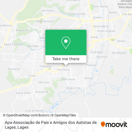 Apa-Associação de Pais e Amigos dos Autistas de Lages map