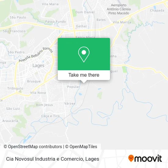 Cia Novosul Industria e Comercio map