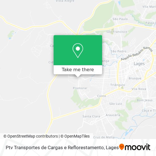 Mapa Ptv Transportes de Cargas e Reflorestamento