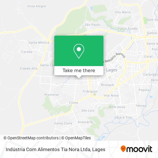 Indústria Com Alimentos Tia Nora Ltda map