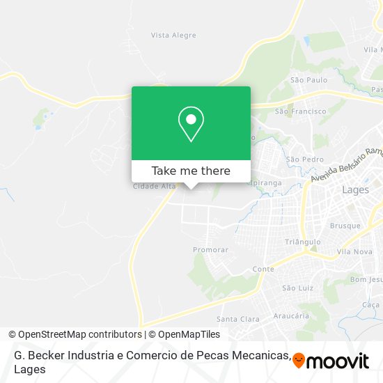 Mapa G. Becker Industria e Comercio de Pecas Mecanicas