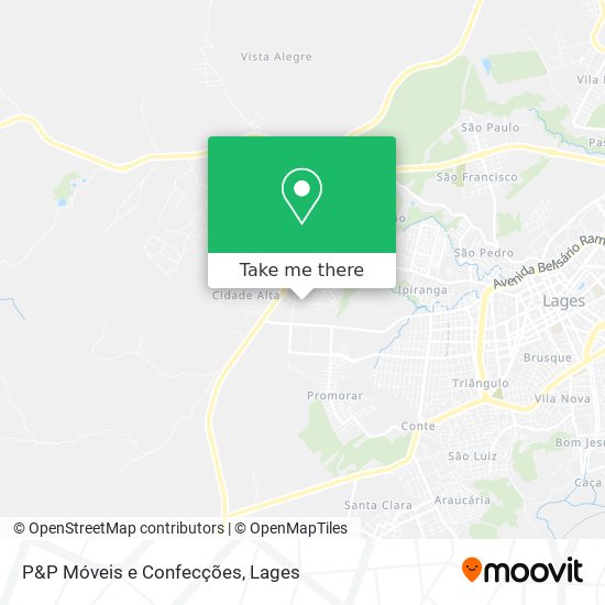 P&P Móveis e Confecções map