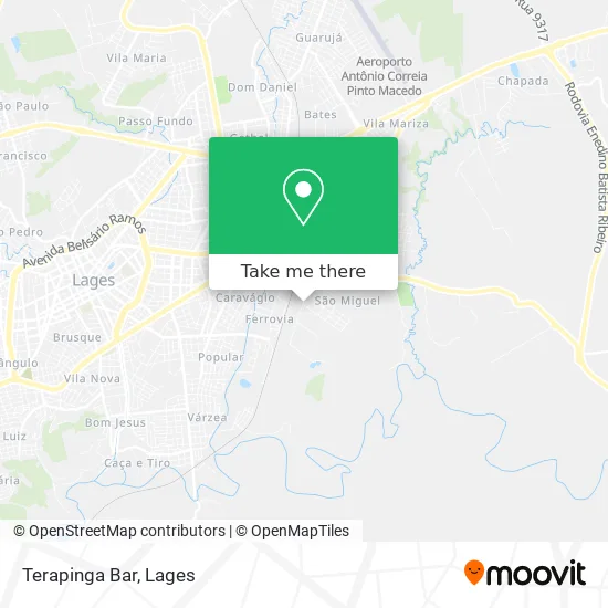 Terapinga Bar map
