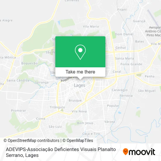 ADEVIPS-Associação Deficientes Visuais Planalto Serrano map