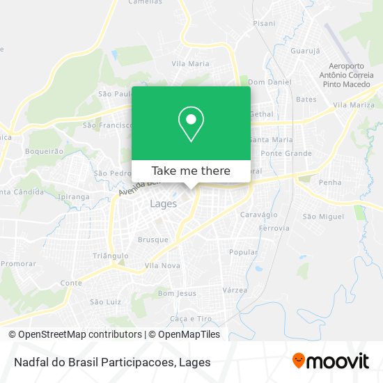 Nadfal do Brasil Participacoes map