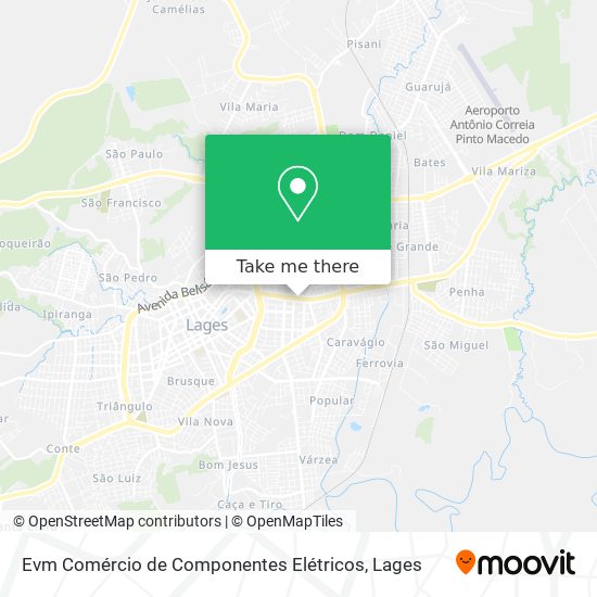 Evm Comércio de Componentes Elétricos map