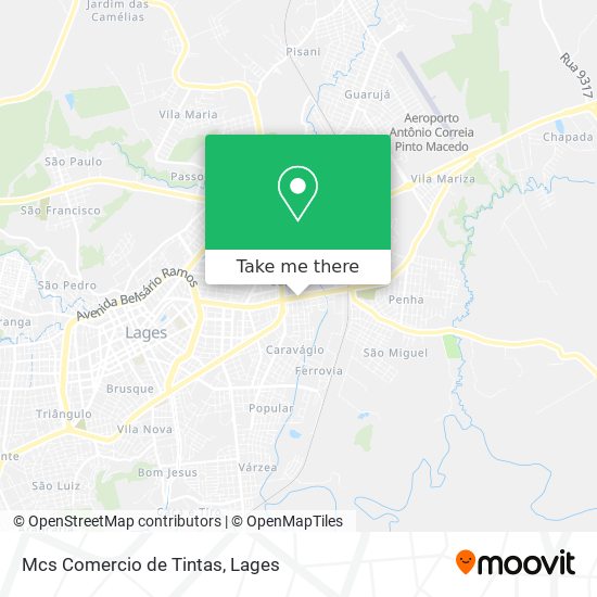 Mcs Comercio de Tintas map