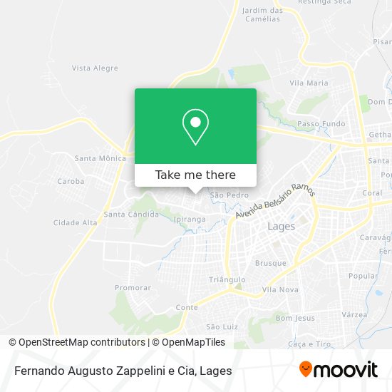 Fernando Augusto Zappelini e Cia map