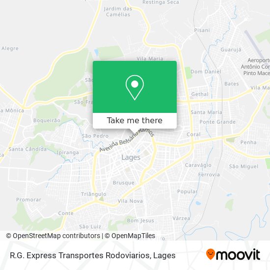 R.G. Express Transportes Rodoviarios map