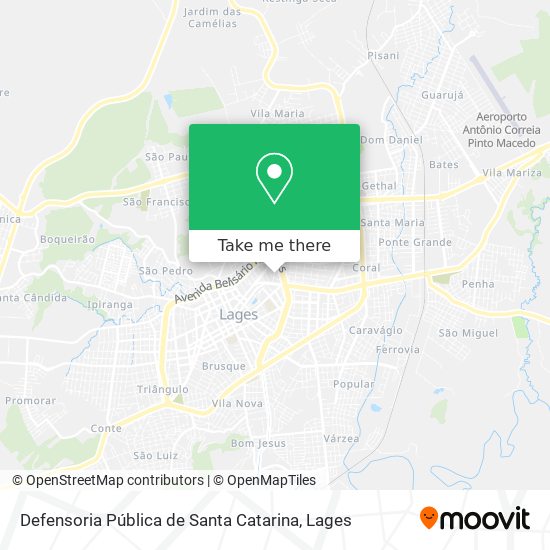 Defensoria Pública de Santa Catarina map