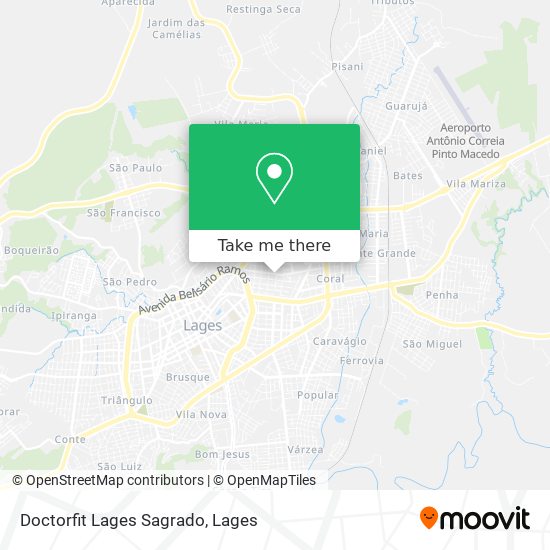 Doctorfit Lages Sagrado map