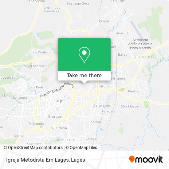 Igreja Metodista Em Lages map