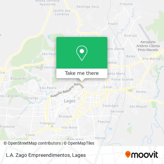 L.A. Zago Empreendimentos map