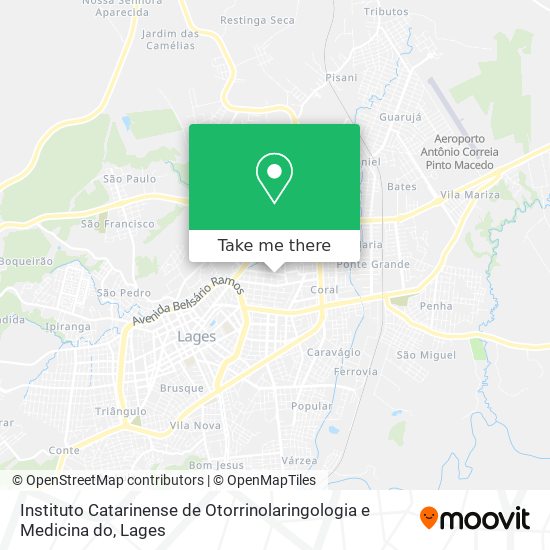 Instituto Catarinense de Otorrinolaringologia e Medicina do map