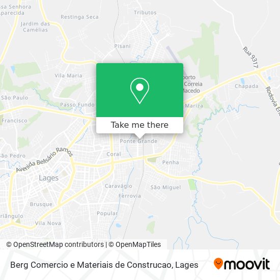 Berg Comercio e Materiais de Construcao map