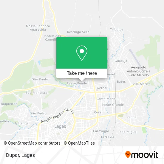 Dupar map