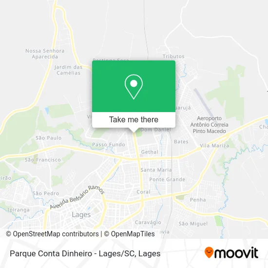 Parque Conta Dinheiro - Lages / SC map