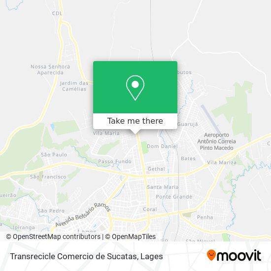 Transrecicle Comercio de Sucatas map