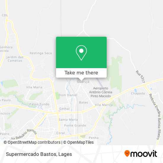 Supermercado Bastos map