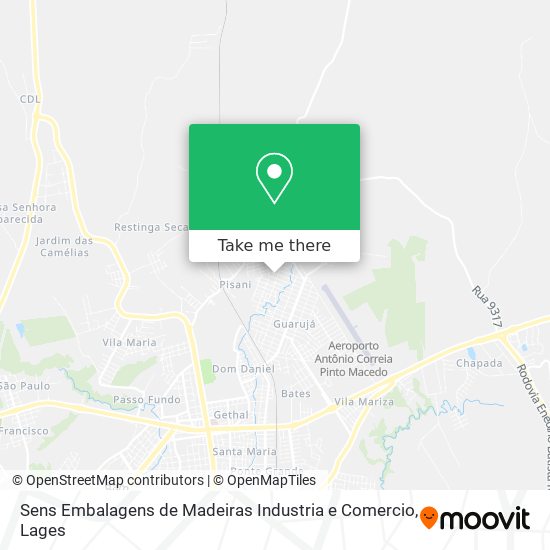 Sens Embalagens de Madeiras Industria e Comercio map