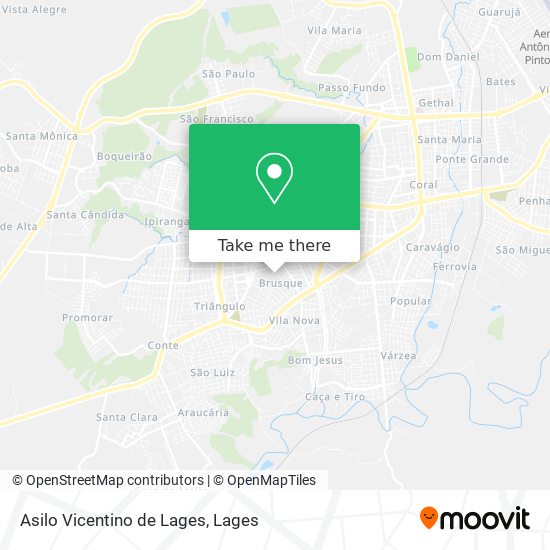 Mapa Asilo Vicentino de Lages