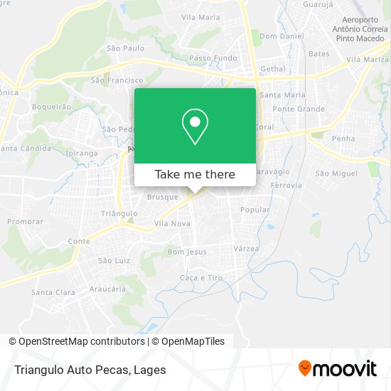 Triangulo Auto Pecas map