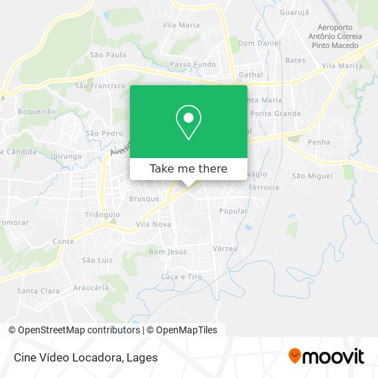 Cine Vídeo Locadora map