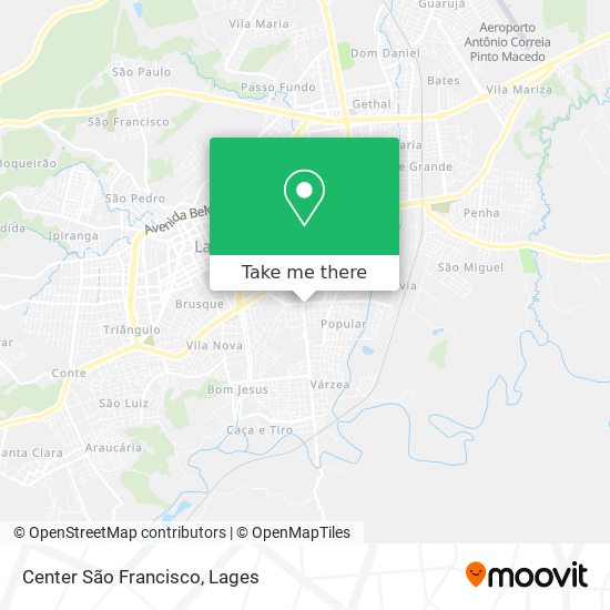 Mapa Center São Francisco