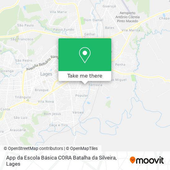 App da Escola Básica CORA Batalha da Silveira map