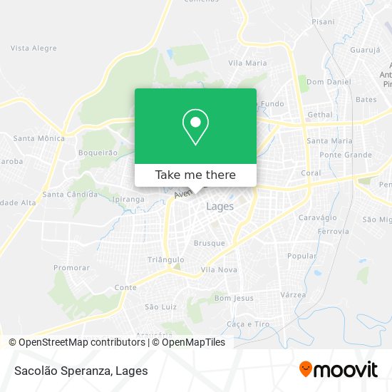 Sacolão Speranza map