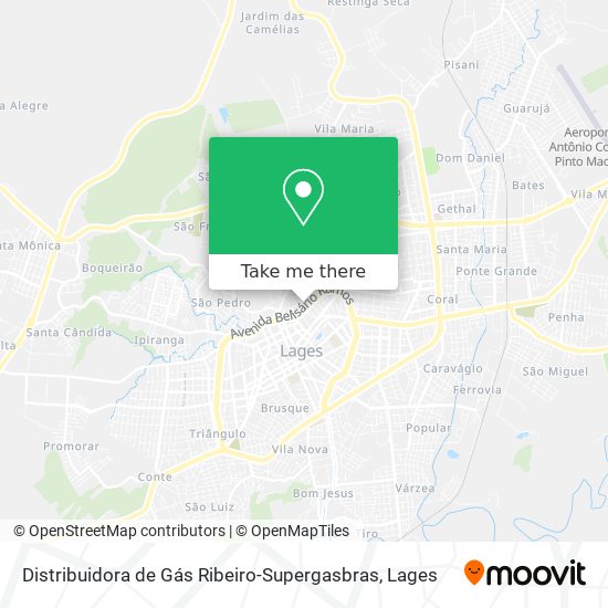 Mapa Distribuidora de Gás Ribeiro-Supergasbras