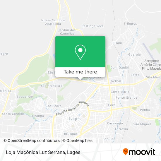 Loja Maçônica Luz Serrana map