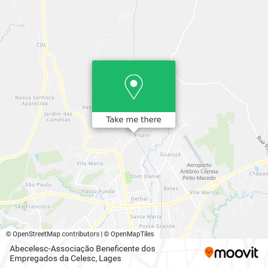 Mapa Abecelesc-Associação Beneficente dos Empregados da Celesc