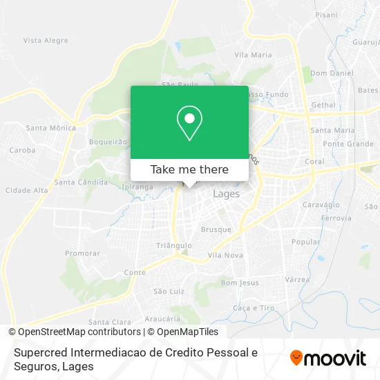 Supercred Intermediacao de Credito Pessoal e Seguros map