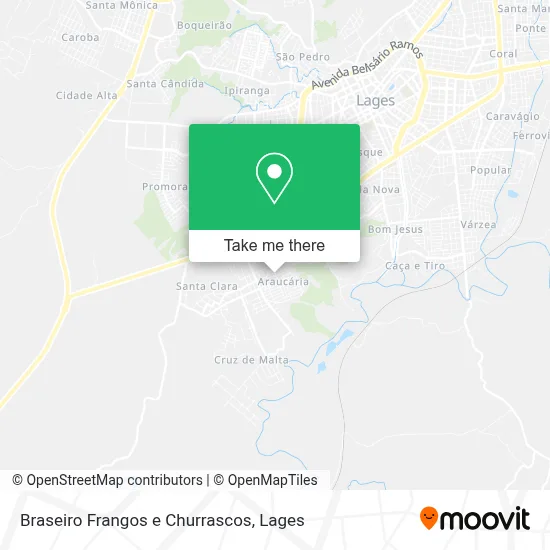 Braseiro Frangos e Churrascos map